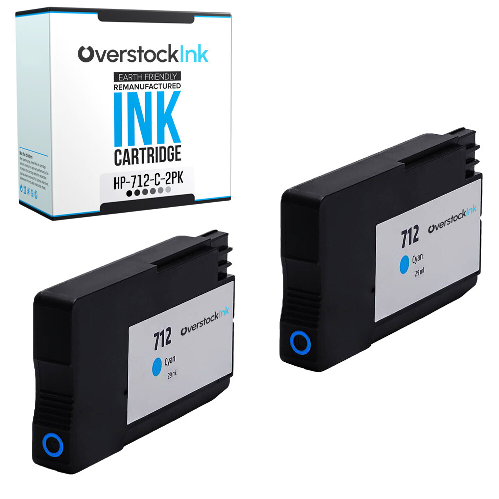 2PK Compatible OSI HP 712 Cyan Ink Cartridge for DesignJet T210 T230 T250 T630