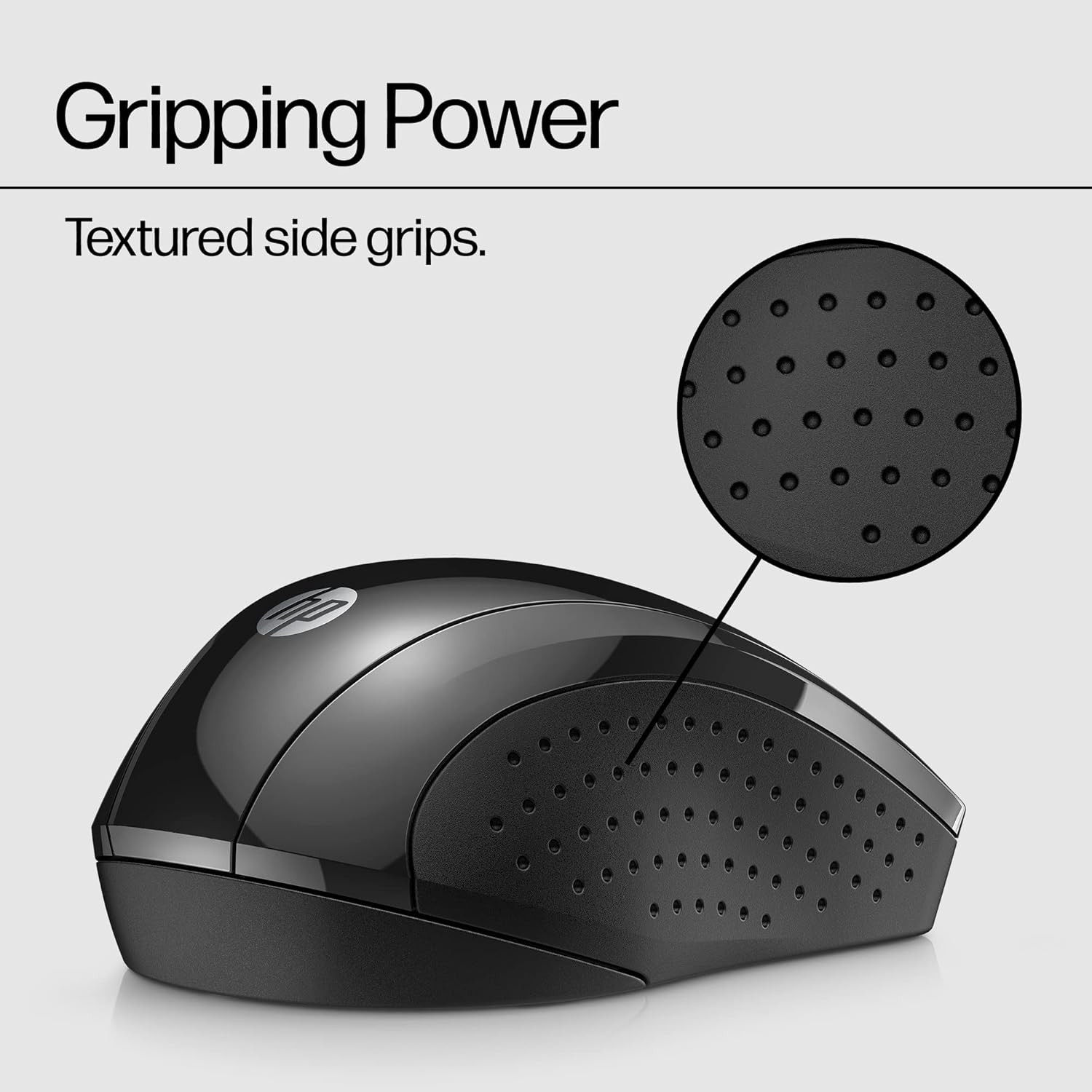 HP X3000 G3 Wireless Mouse – Black, 15-Month Battery, Side Grips for Control, Tr