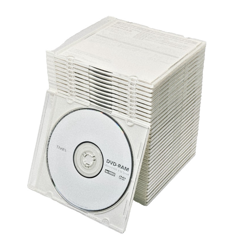 【Used 33-Discs】That’s DVD-RAM 4.7GB Type-2 120min Single-Sided Rewritable Japan