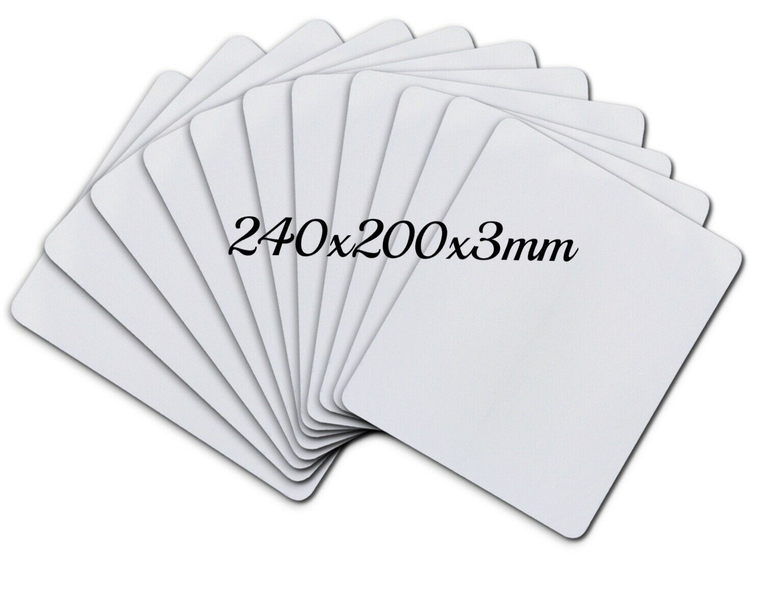 Bulk A-SUB Sublimation Blank Mouse Pad White 66 Ct 3mm Gaming Mousepad 9.4″x7.9″