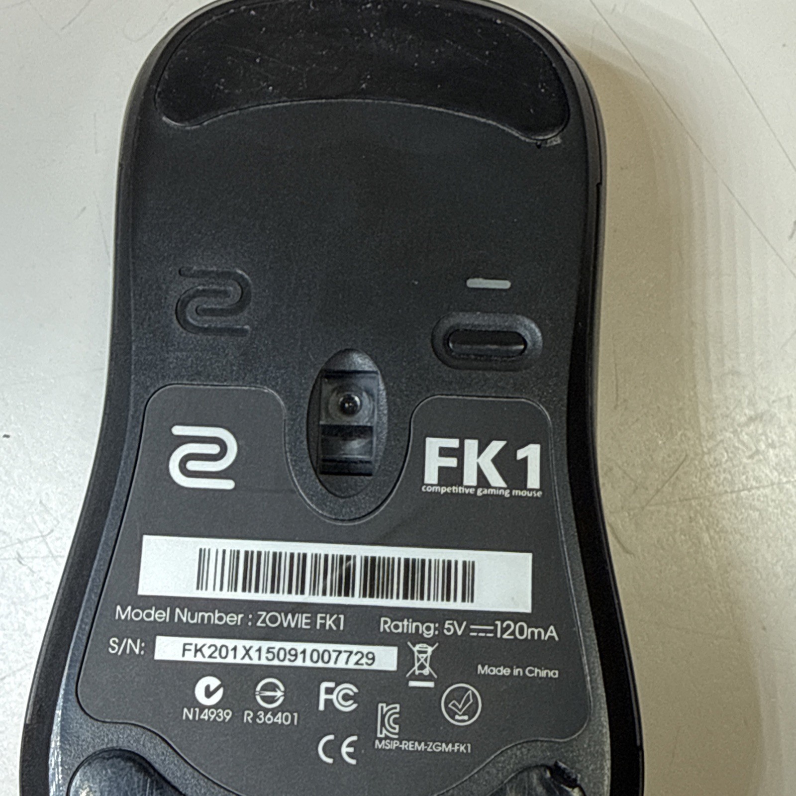 BENQ Zowie e-Sports Mouse FK 1 Gaming Mouse Used