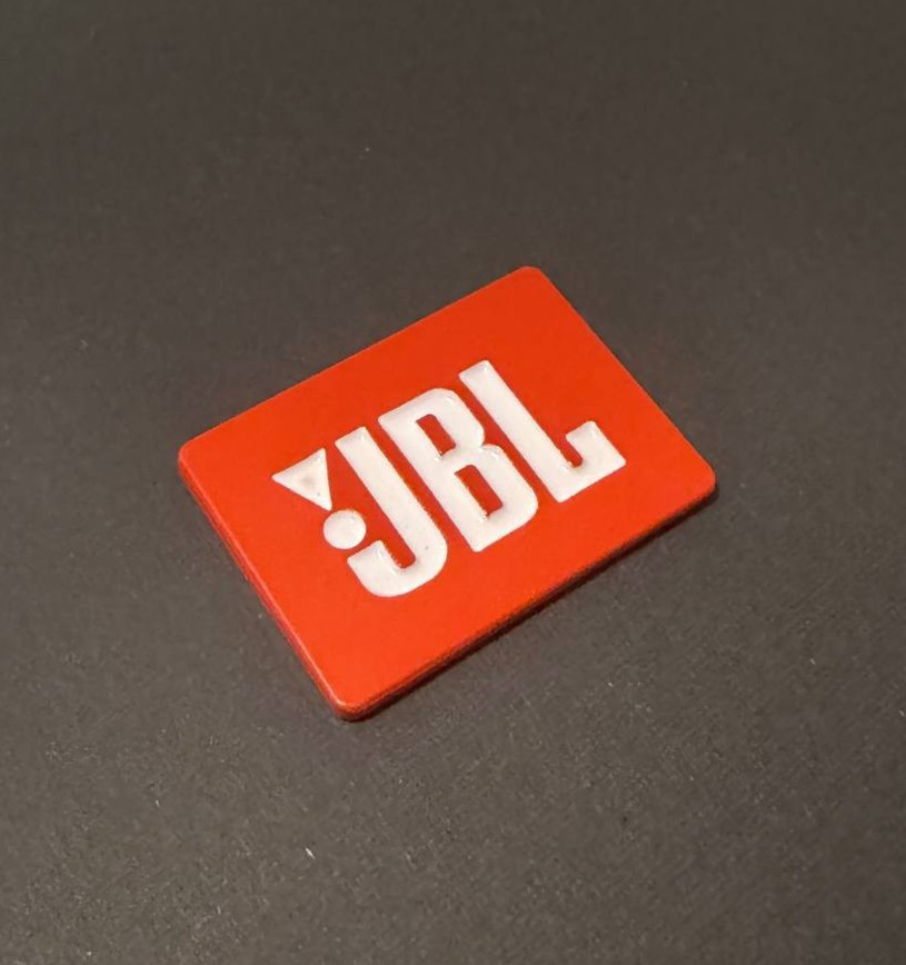 1 Pc Aluminum Sticker Label Emblem Decal for JBL 34mm x 24mm