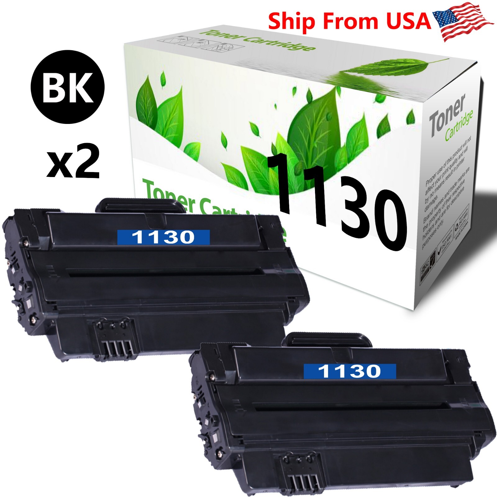 2-Pack Compatible Toner Cartridge for 1130 1135n 1130n 1133 Printer