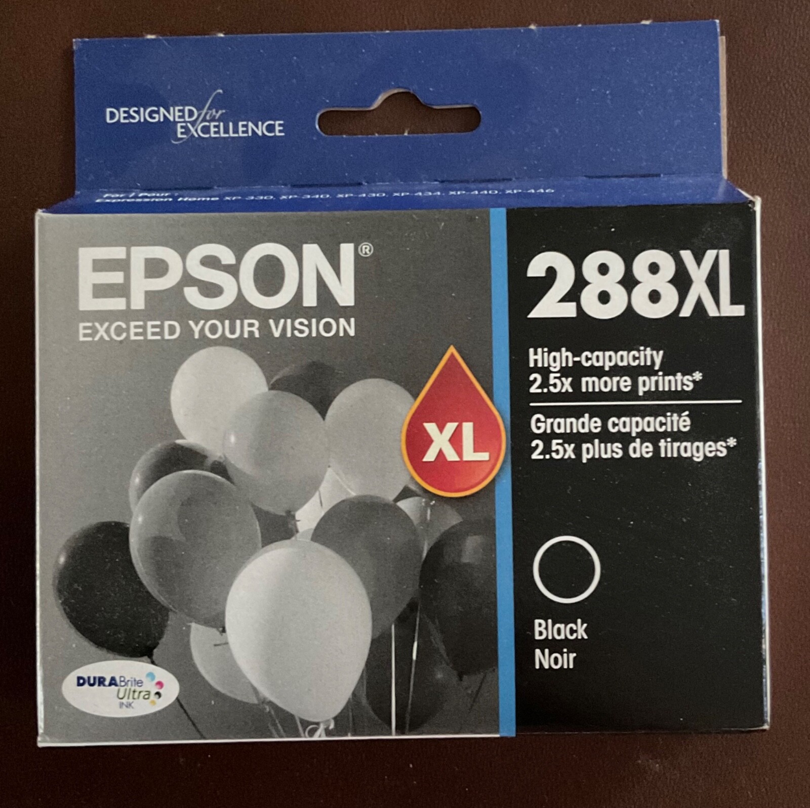New Bundle of Genuine Epson printer ink cartridges 288 Black, XL Black, Yellow