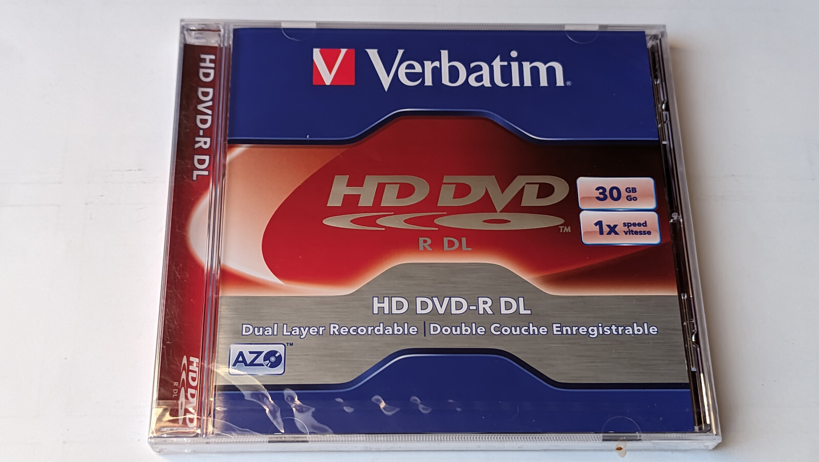 Verbatim HD DVD Recordable Media – HD DVD-R DL 30 GB – 1 Pack Jewel Case