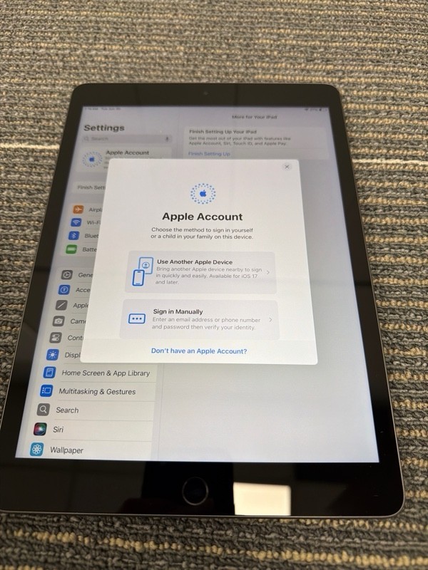 2021 Apple iPad 9th Gen A2602 Tablet Space Gray Wi-Fi 10.2″ LCD 64GB Hexa-Core