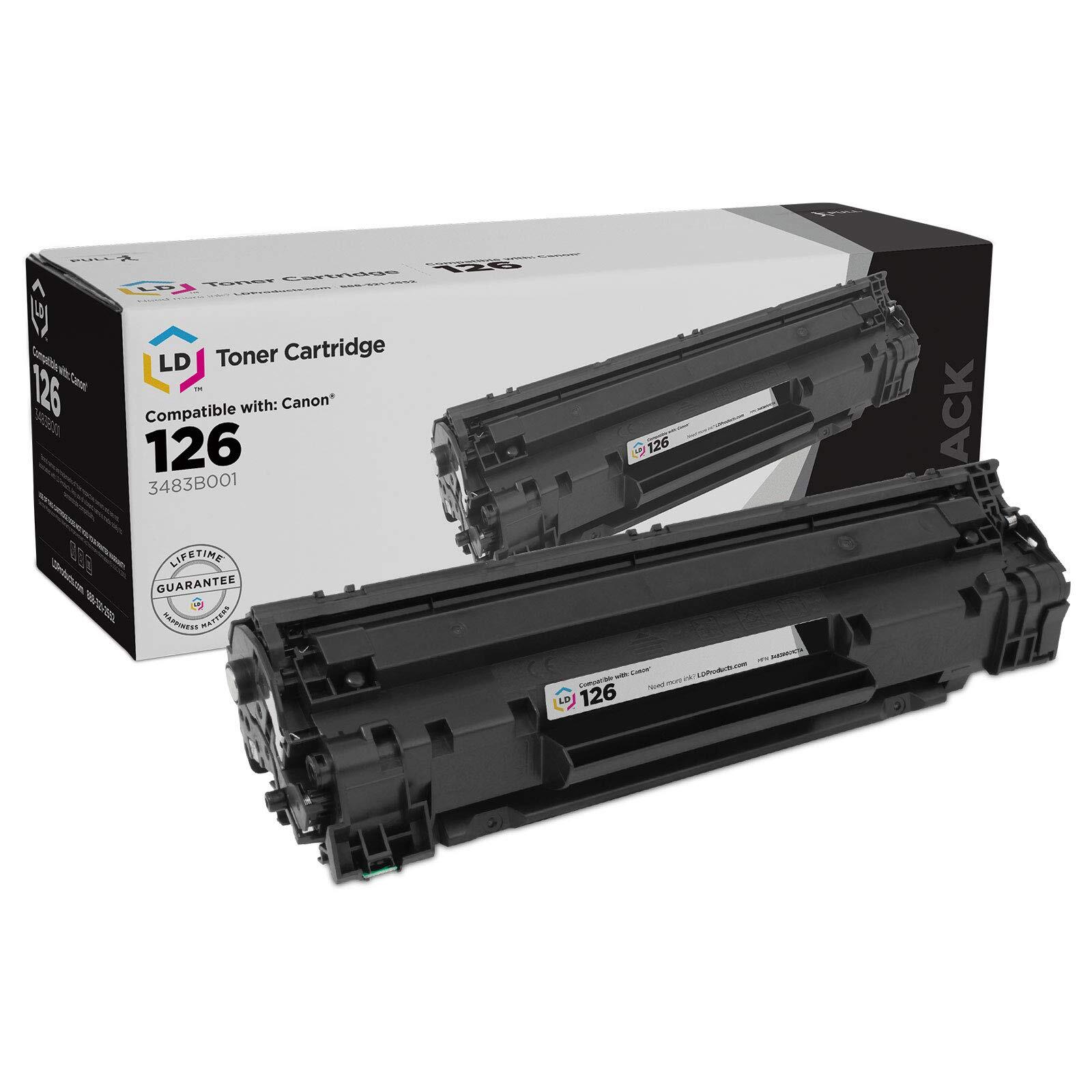 LD Replacement for Canon 126 CRG126 Black Toner ImageClass LBP6200d LBP6230dw