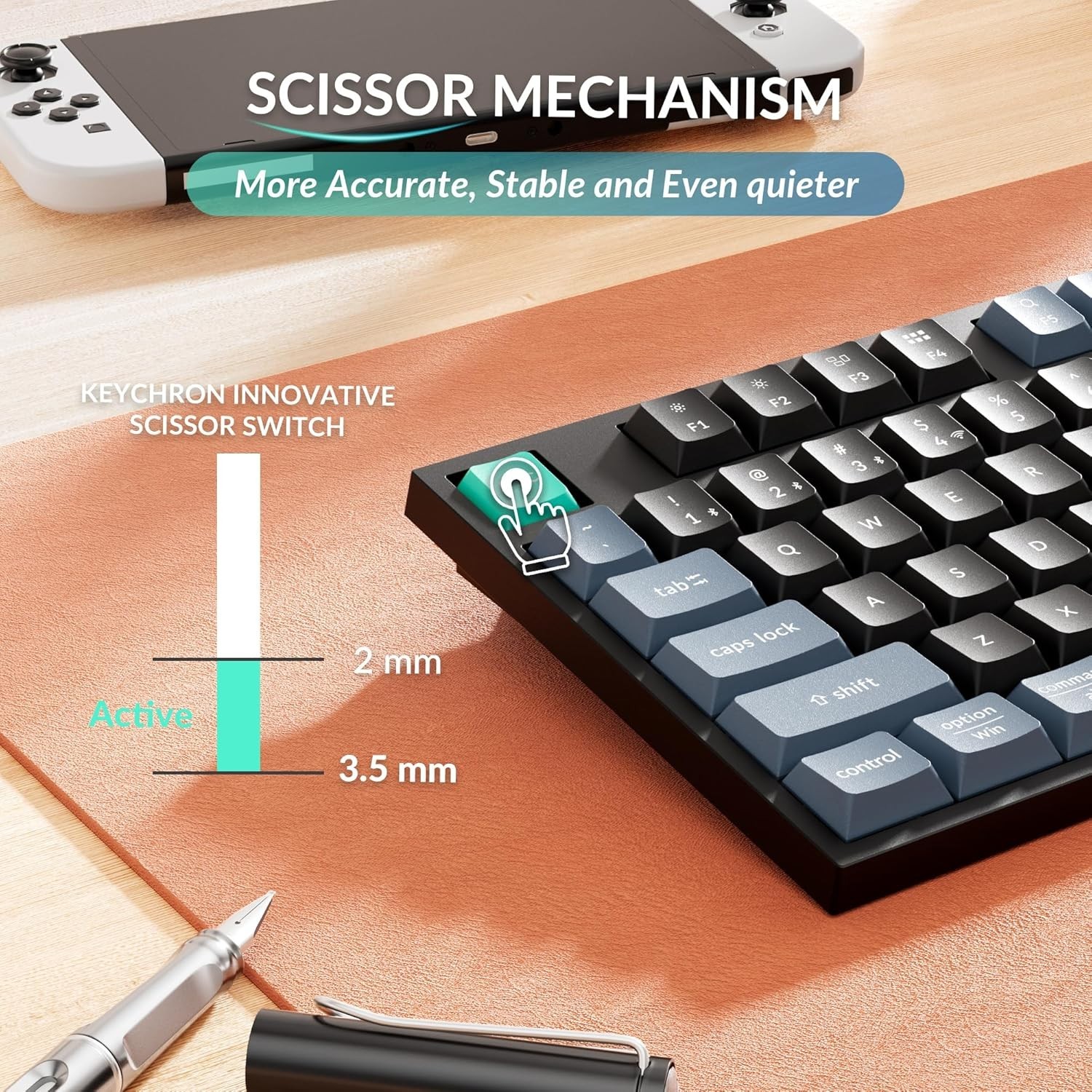 Keychron B36 2.4 Wireless Bluetooth Silent Full Size Numeric, Mac/windows/linux