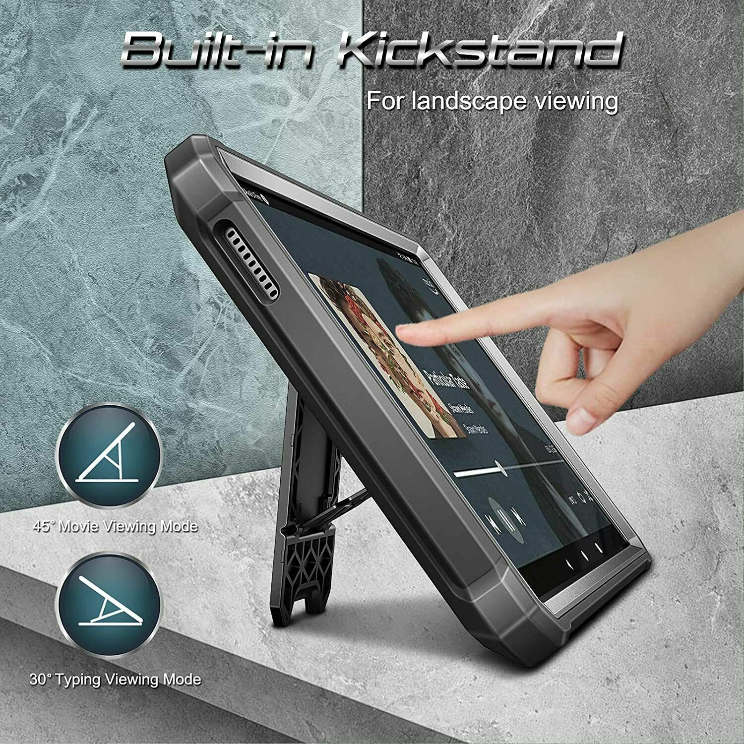 For Samsung Galaxy Tab A7 Lite 8.7″ 2021 Shockproof Case Hybrid Kickstand Cover