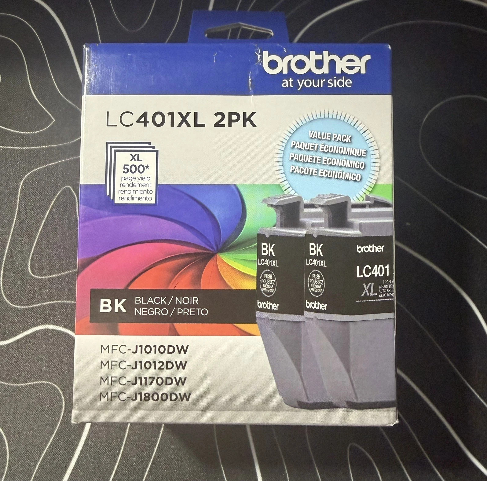 Brother LC401XL2PK Black High Yield Toner – EXPIRES 2028
