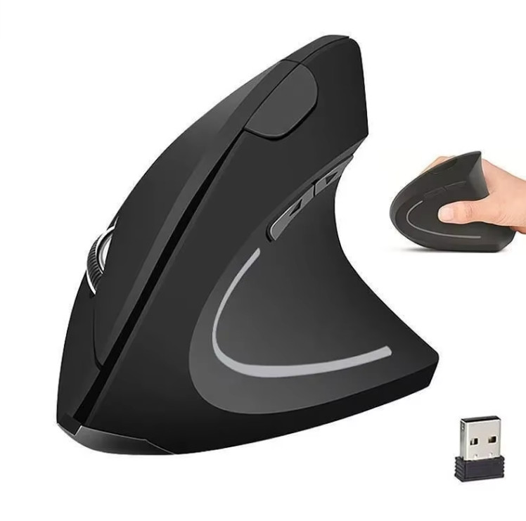 Anker 2.4G Wireless Vertical Ergonomic Optical Mouse 5 Buttons 800/1200/1600 DPI