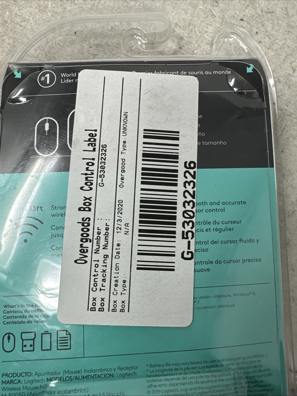 Logitech M310 Wireless Mouse , NIB/NEW/FREE SHIPPING!