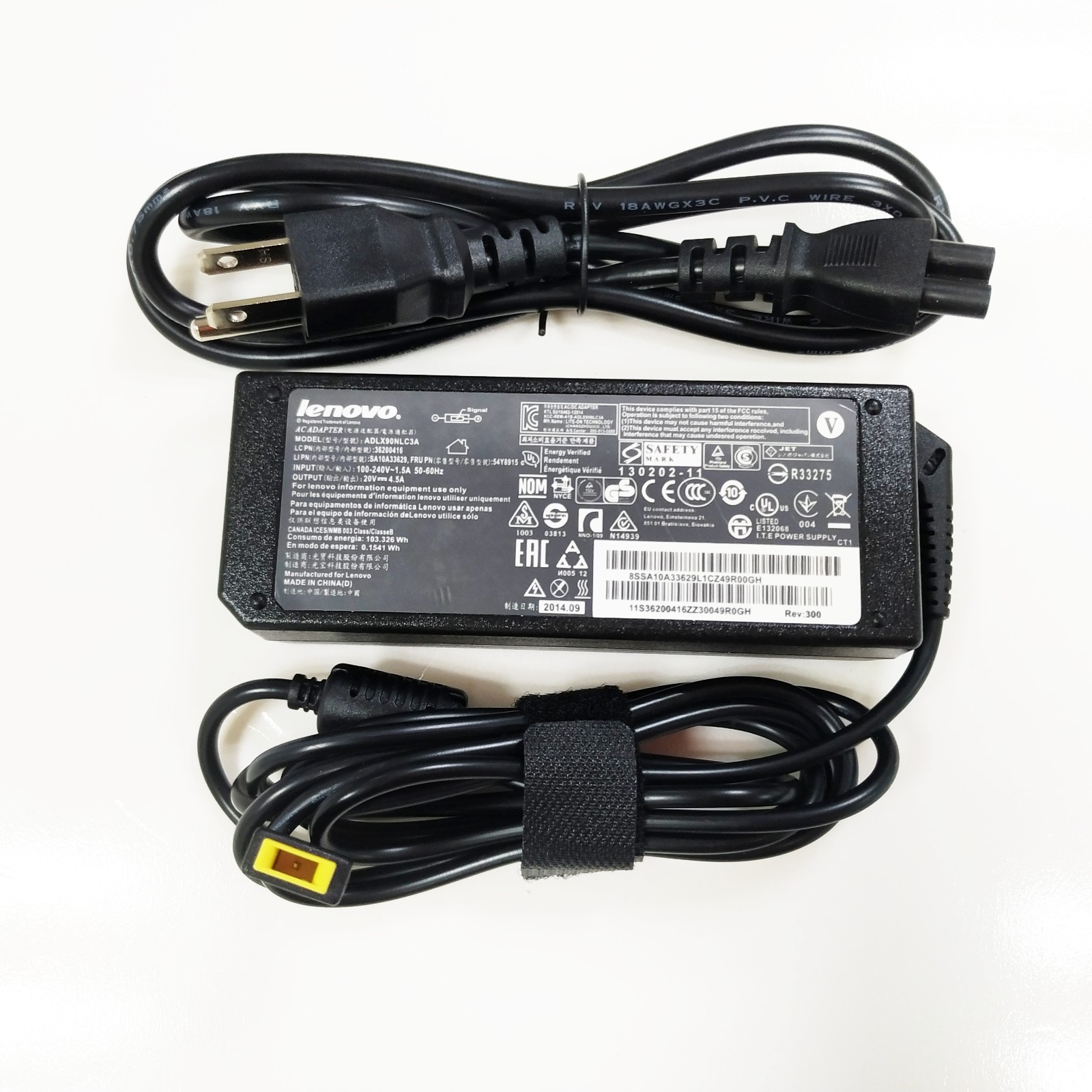 Genuine OEM 90W For Lenovo ThinkPad T440P 20V 4.5A AC Adapter Charger USB-Tip