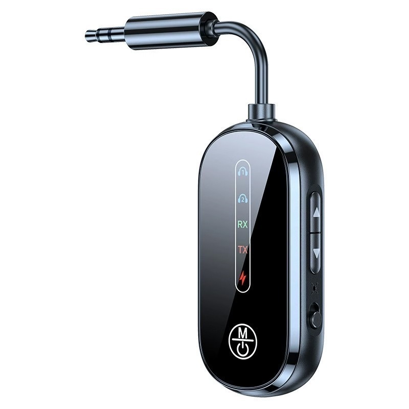 Bluetooth 5.4 Dual-Device Transmitter Receiver Music Adapter Car Audio 3.5mm Aux