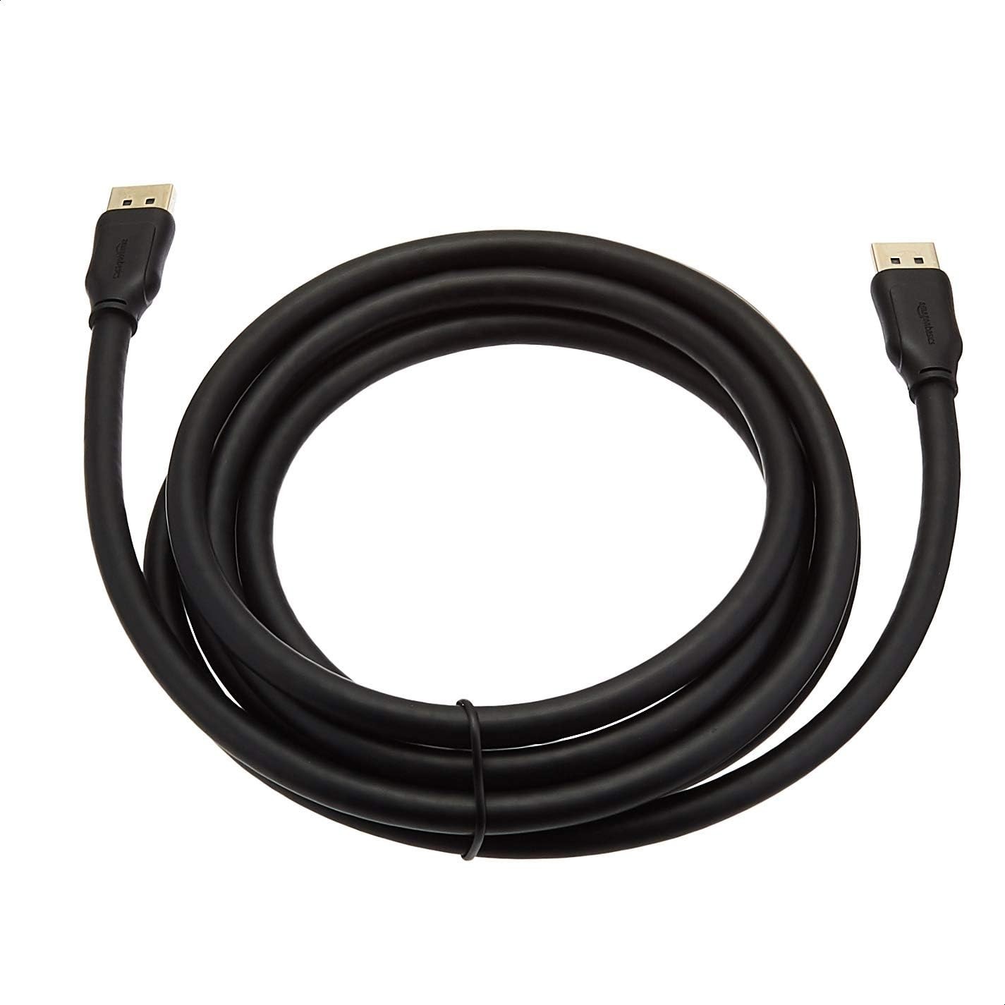 2 Pack Amazon Basics 10Ft DisplayPort 1.4 Cable 8K 60hz UHD 3D HDR
