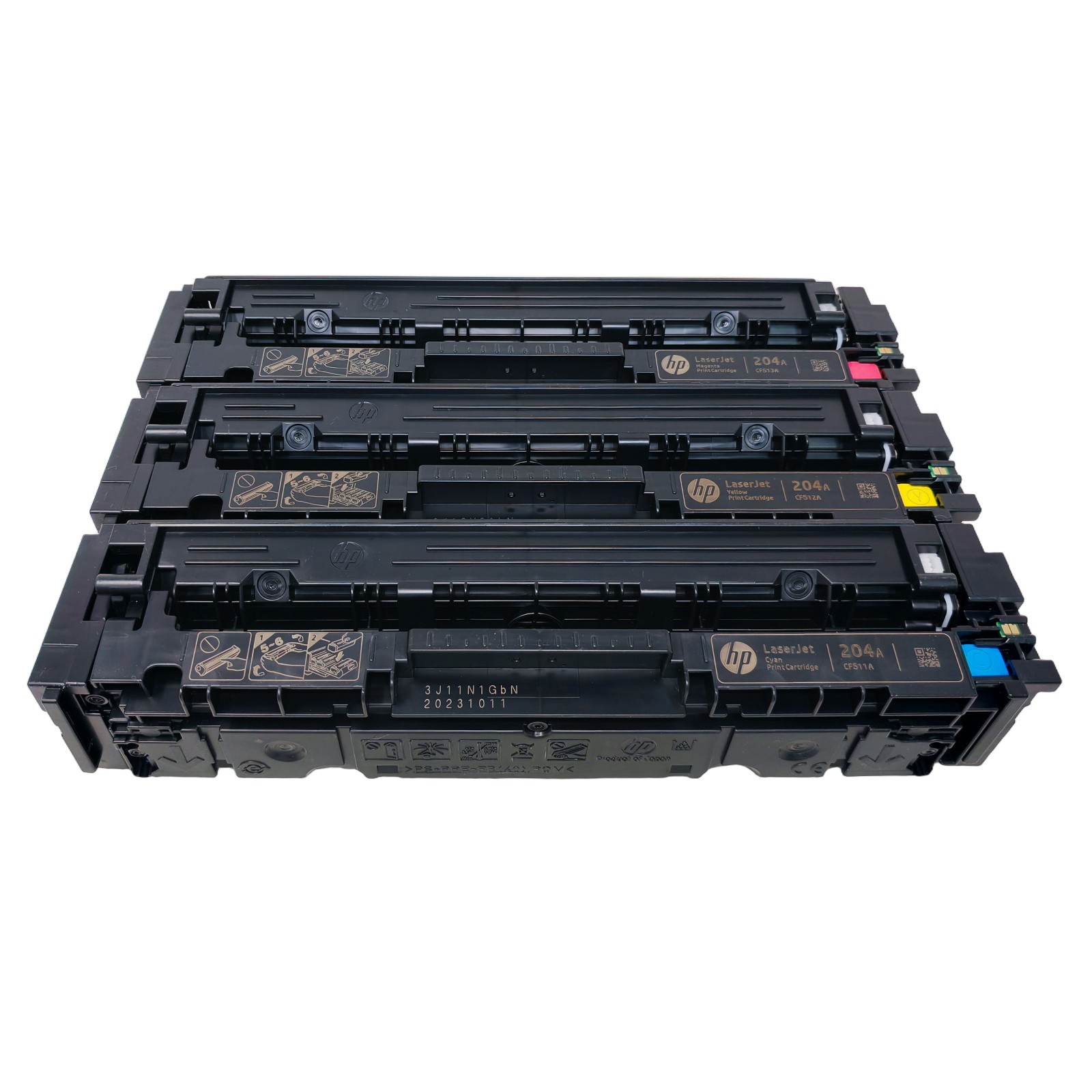 3x For HP Color LaserJet Pro M154nw MFP M180n/M180nw 181fw Toner CF511A-13A 204A