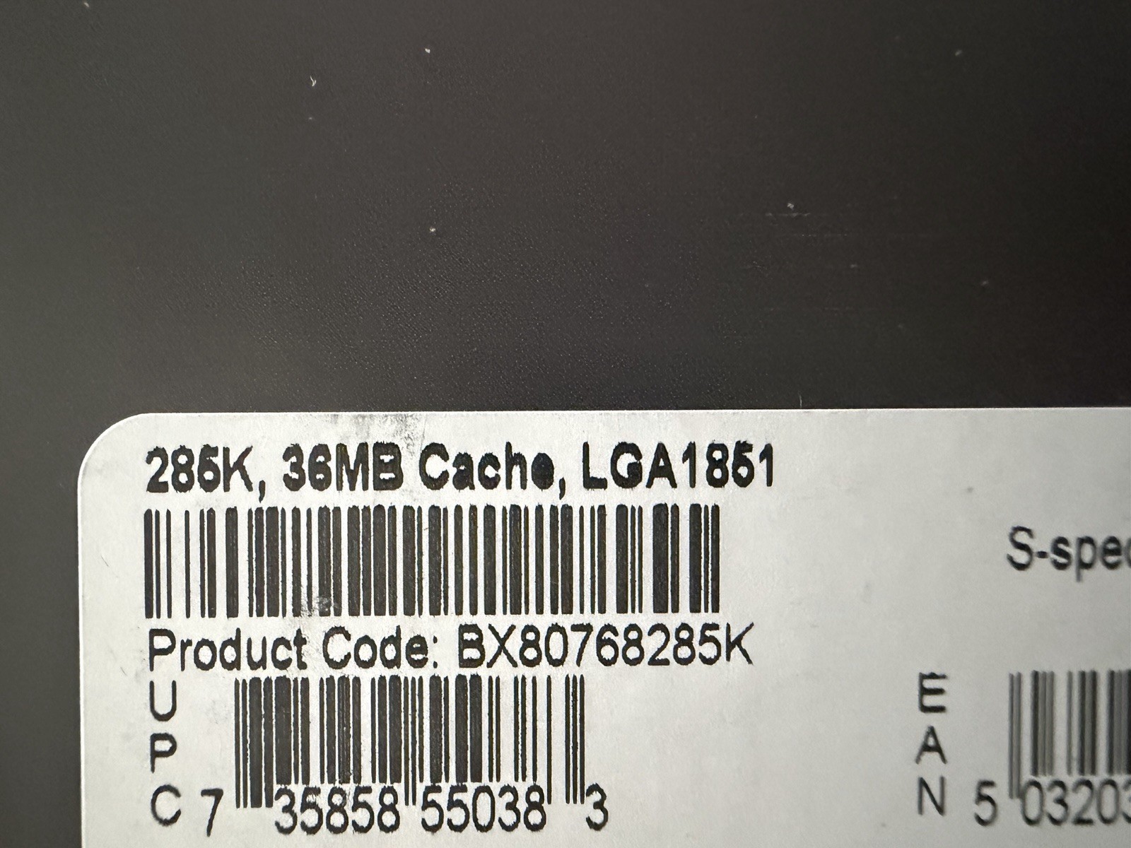 Intel Core Ultra 9 285K Processor (5.6 GHz, 24 Cores, Socket LGA 1851) RETAIL