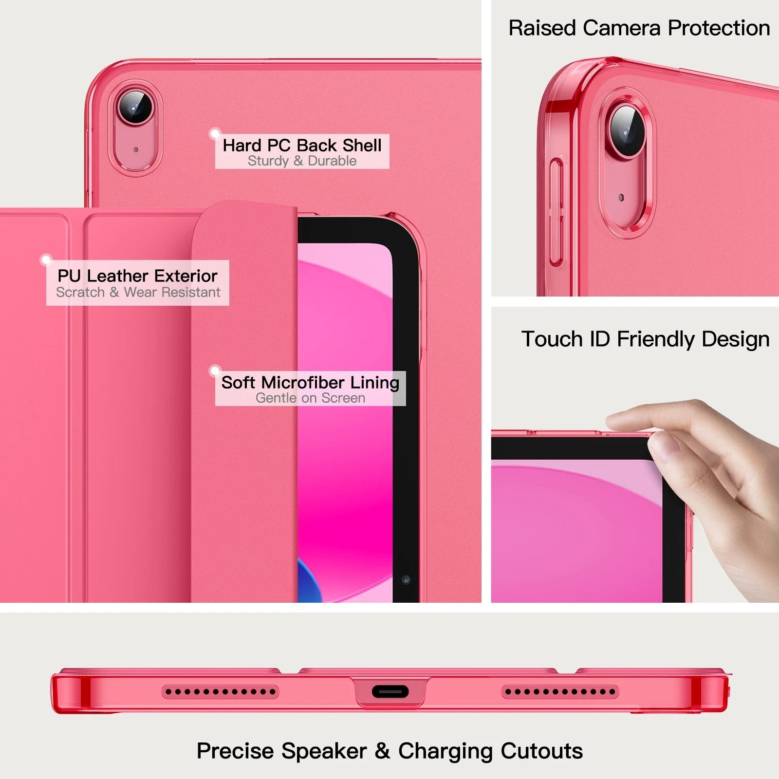 JETech Case for iPad (A16) 11th/10th Generation (2025/2022) with Auto Wake/Sleep