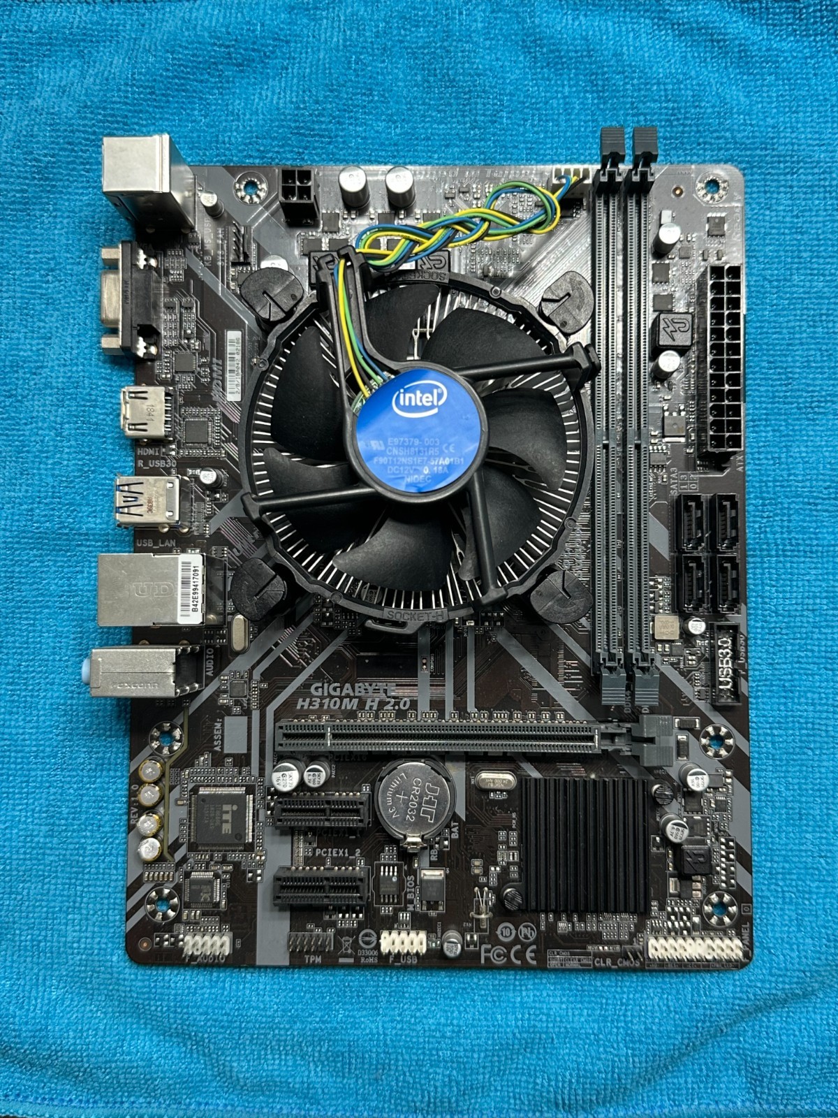 Gigabyte H310M H 2.0 With Intel I3-8100 CPU Included No IO Shield