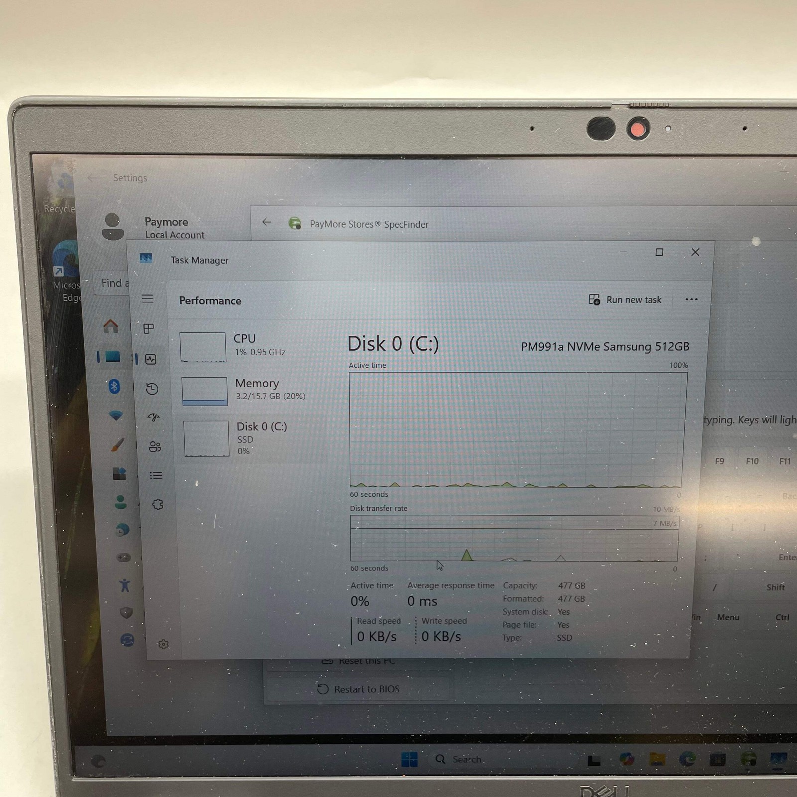 Dell Latitude 5530 15.6″ i7-1265U 1.8GHz 16GB RAM 512GB SSD
