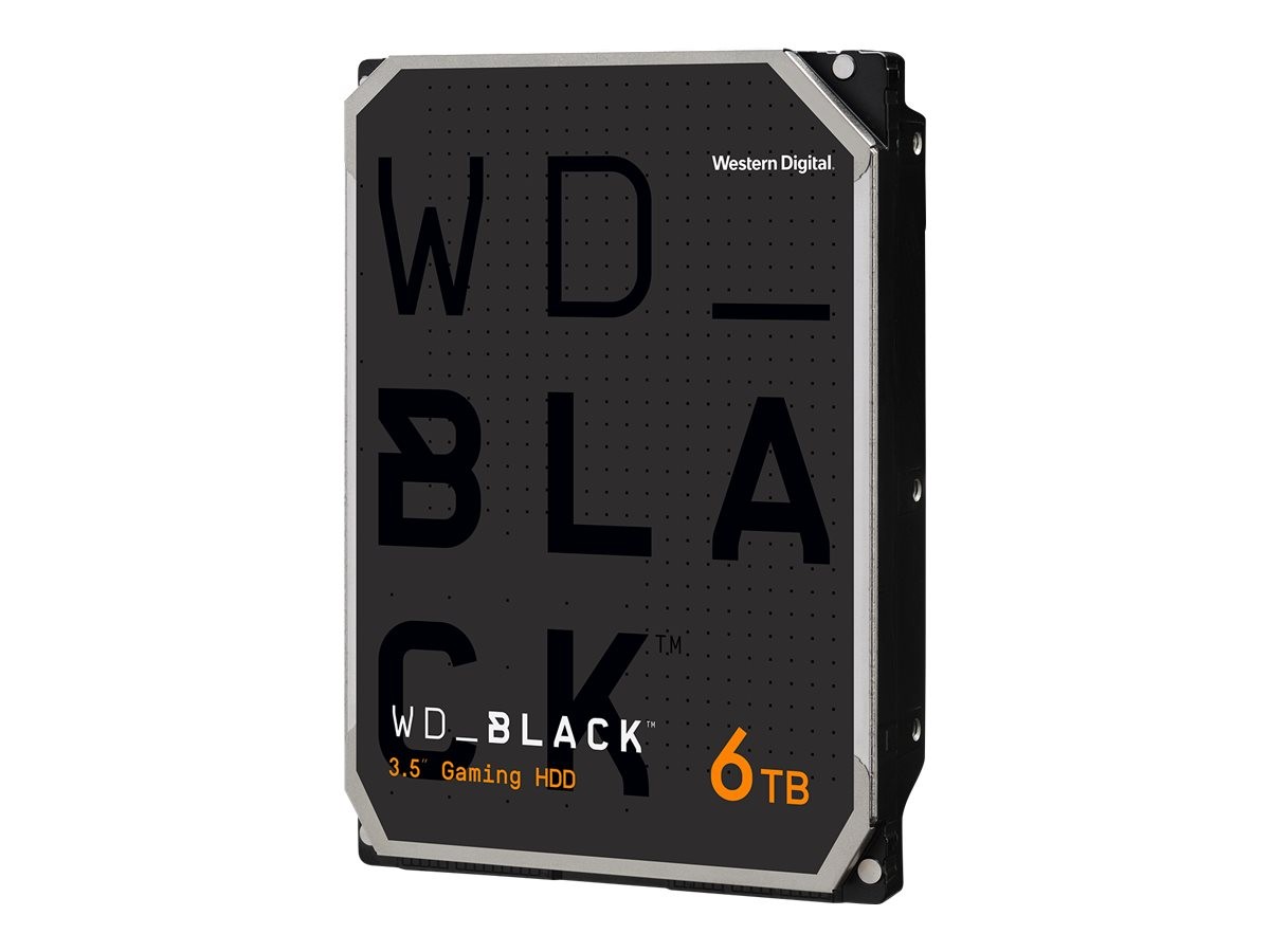 WD Black 6TB Performance Hard Drive – 7200 RPM, SATA 6 Gb/s, 256 MB Cache, 3.5″