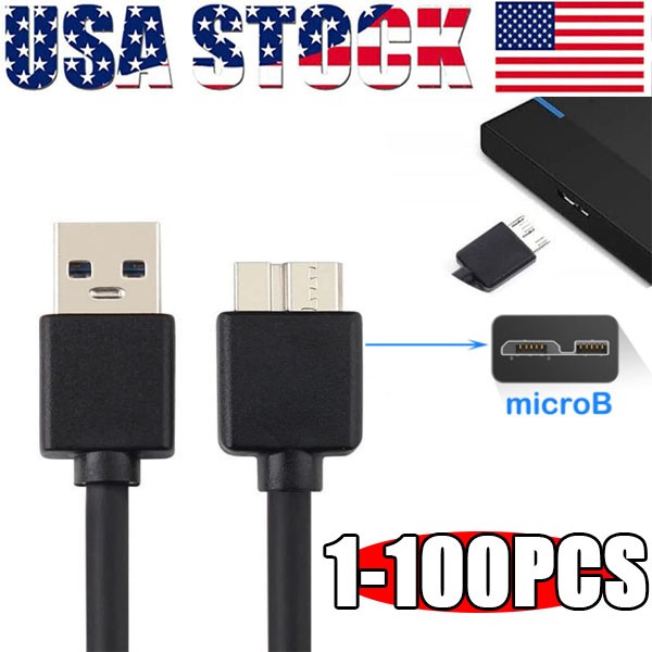 Micro USB 3.0 Cable High Speed Data SYNC For HDD External Hard Drive LOT