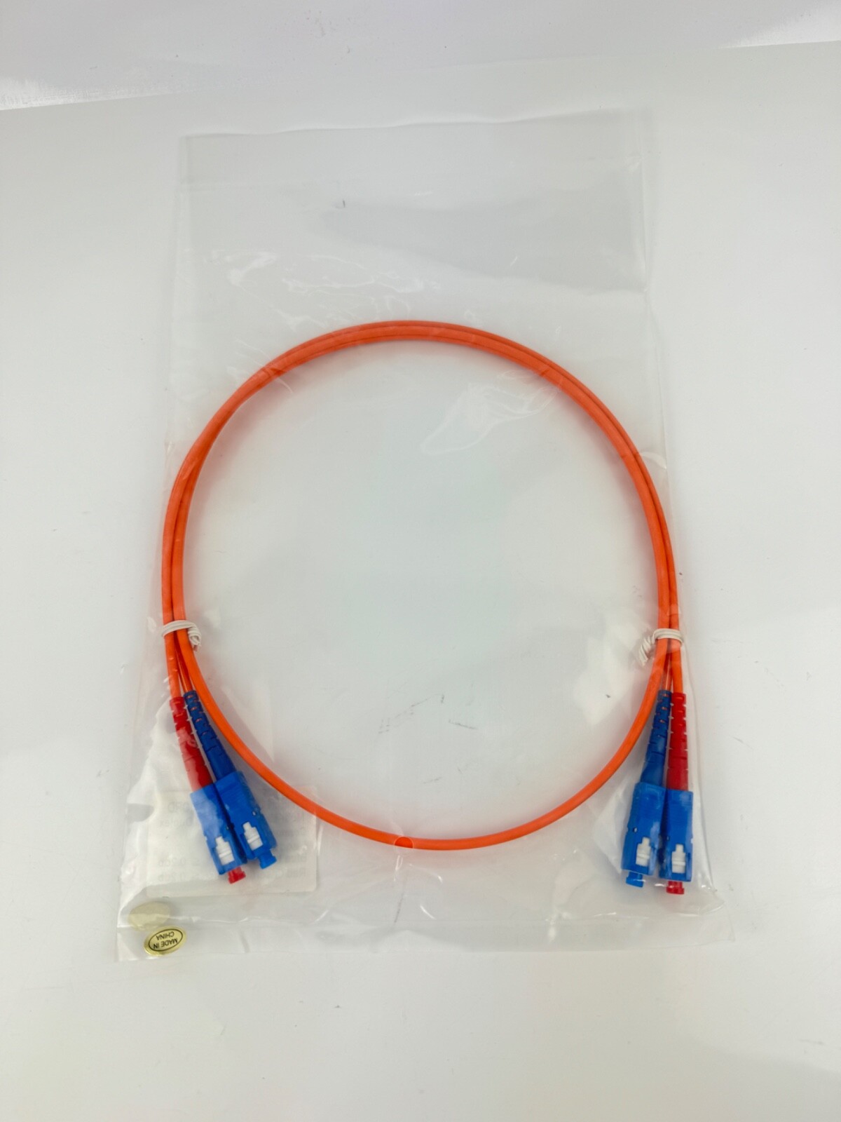 x(12) Fiber Optic Patch Cord Multi-Mode, 62.5/125 um, Duplex Connector SC-SC 1m