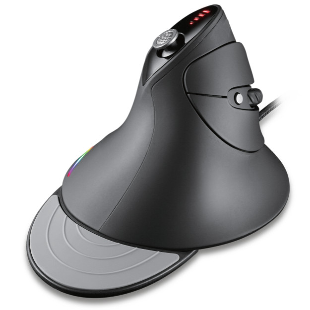 MOJO Silent Vertical Gaming Mouse – Ergonomic Mouse w/ 4 Directional Joystick