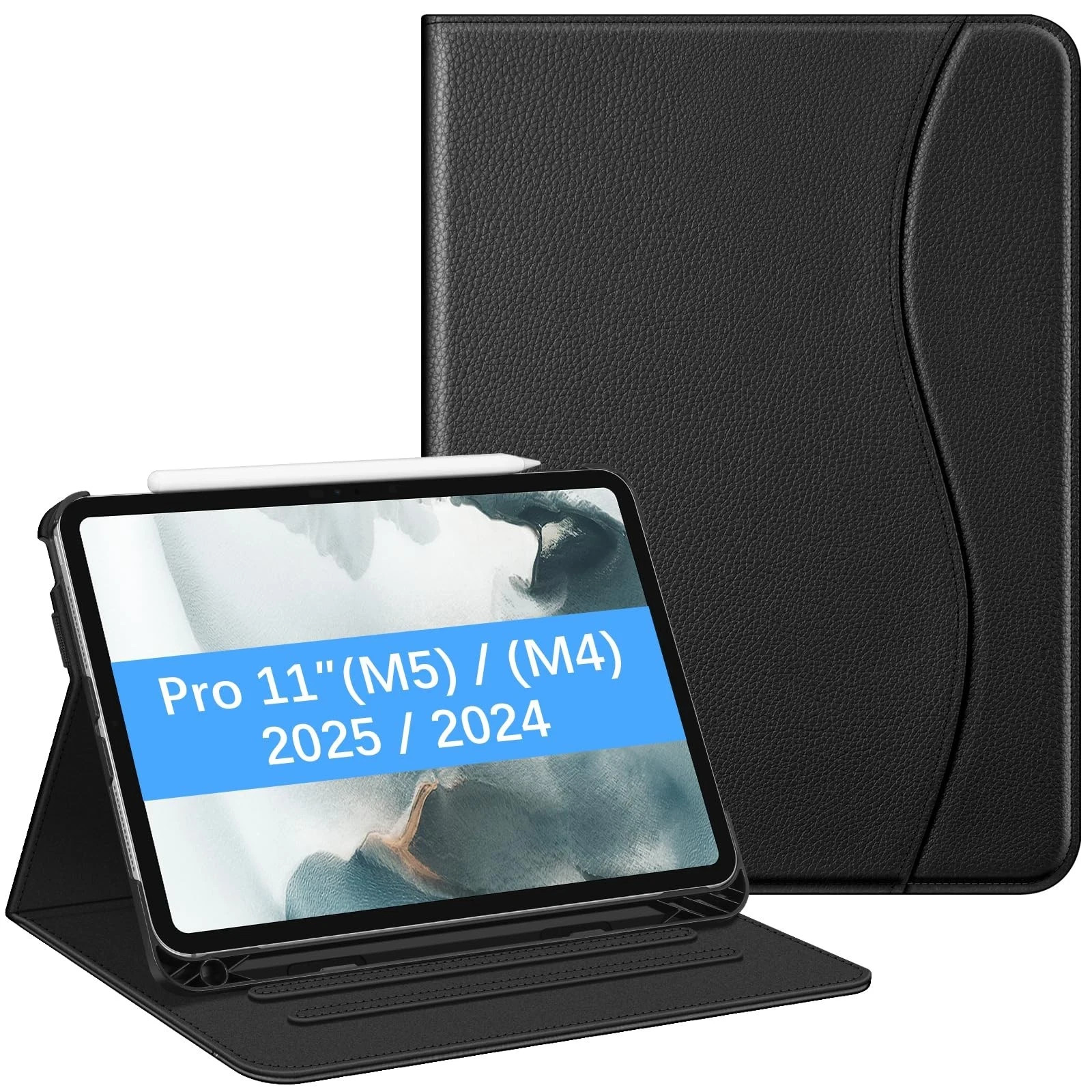 Fintie Folio Case for iPad Pro 11-inch (M5) 11″ (M4) 2024, Black
