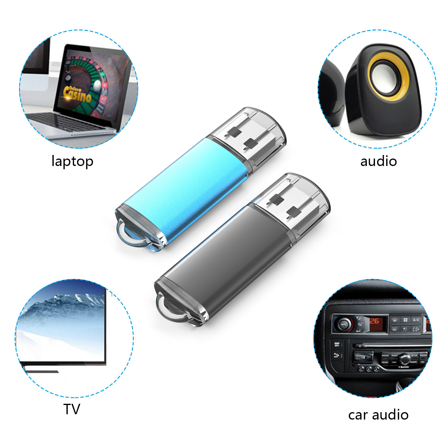 5x 10X 100x 1GB 2GB 4GB 8GB 16GB 32GB 64GB USB2.0 U Disk Memory Flash Drive LOT