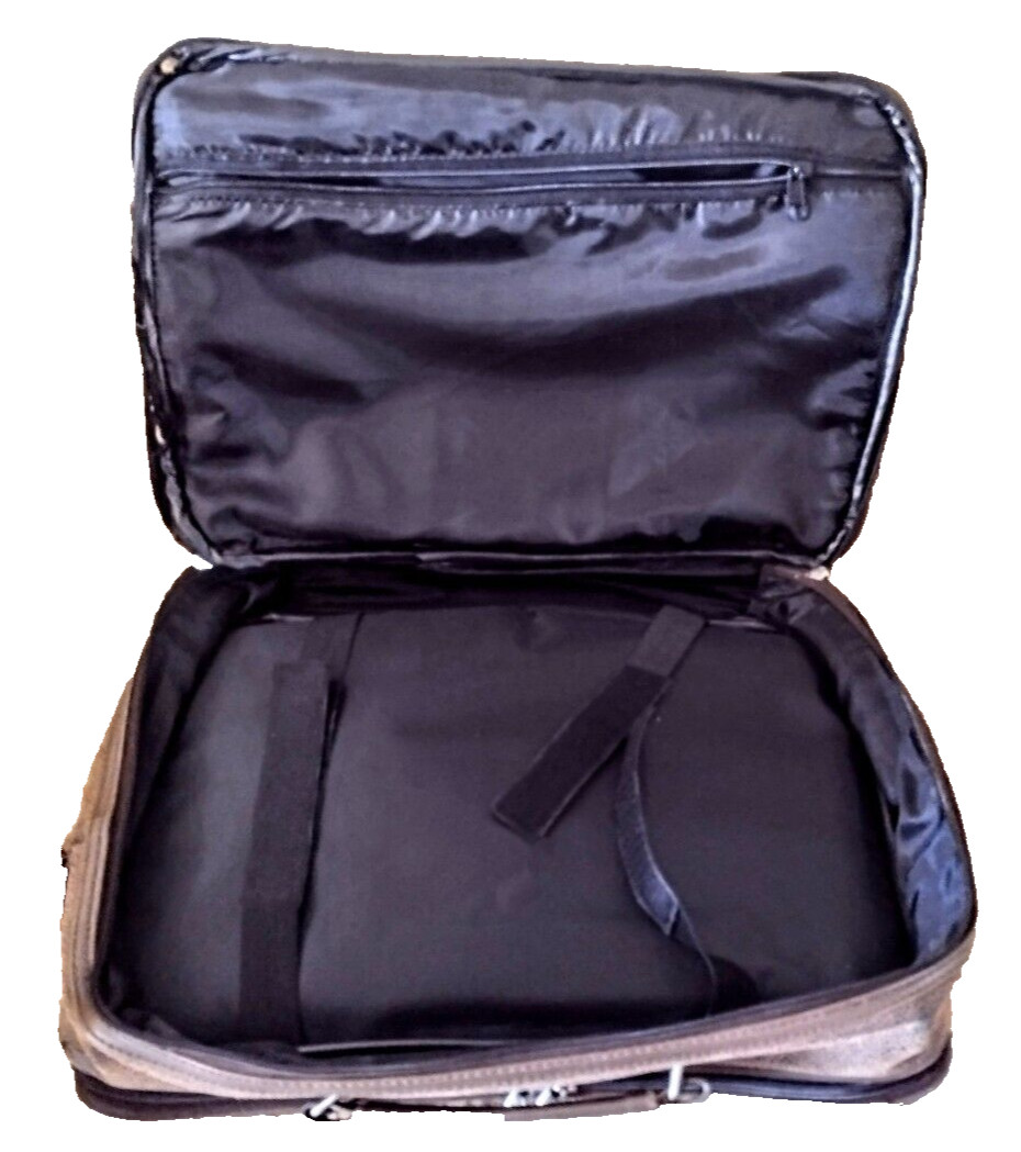 Pebble Grain Taupe Faux Suede Leather Messenger Briefcase ~ Laptop (17″) Bag GVC