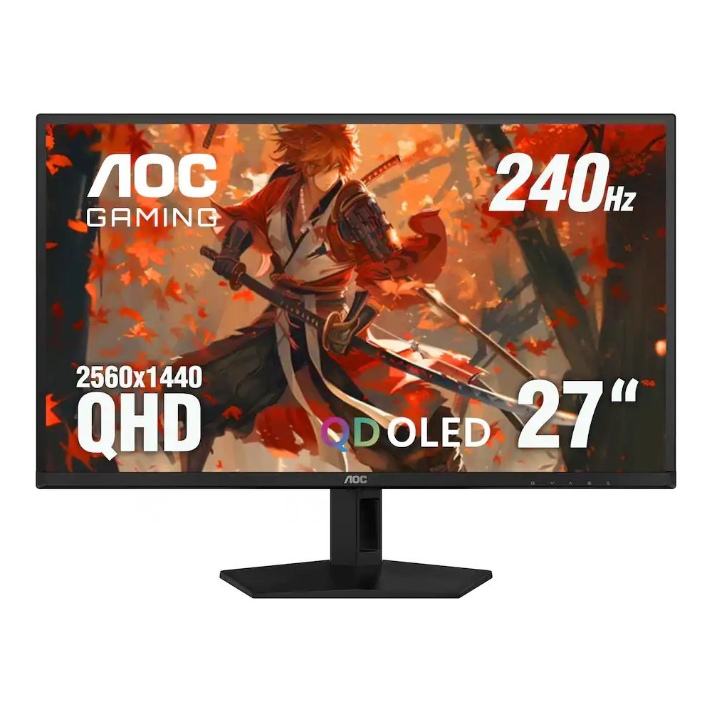 AOC Q27G41ZDF 27” QD-OLED QHD 240hz G-Sync Compatible Gaming Monitor Black