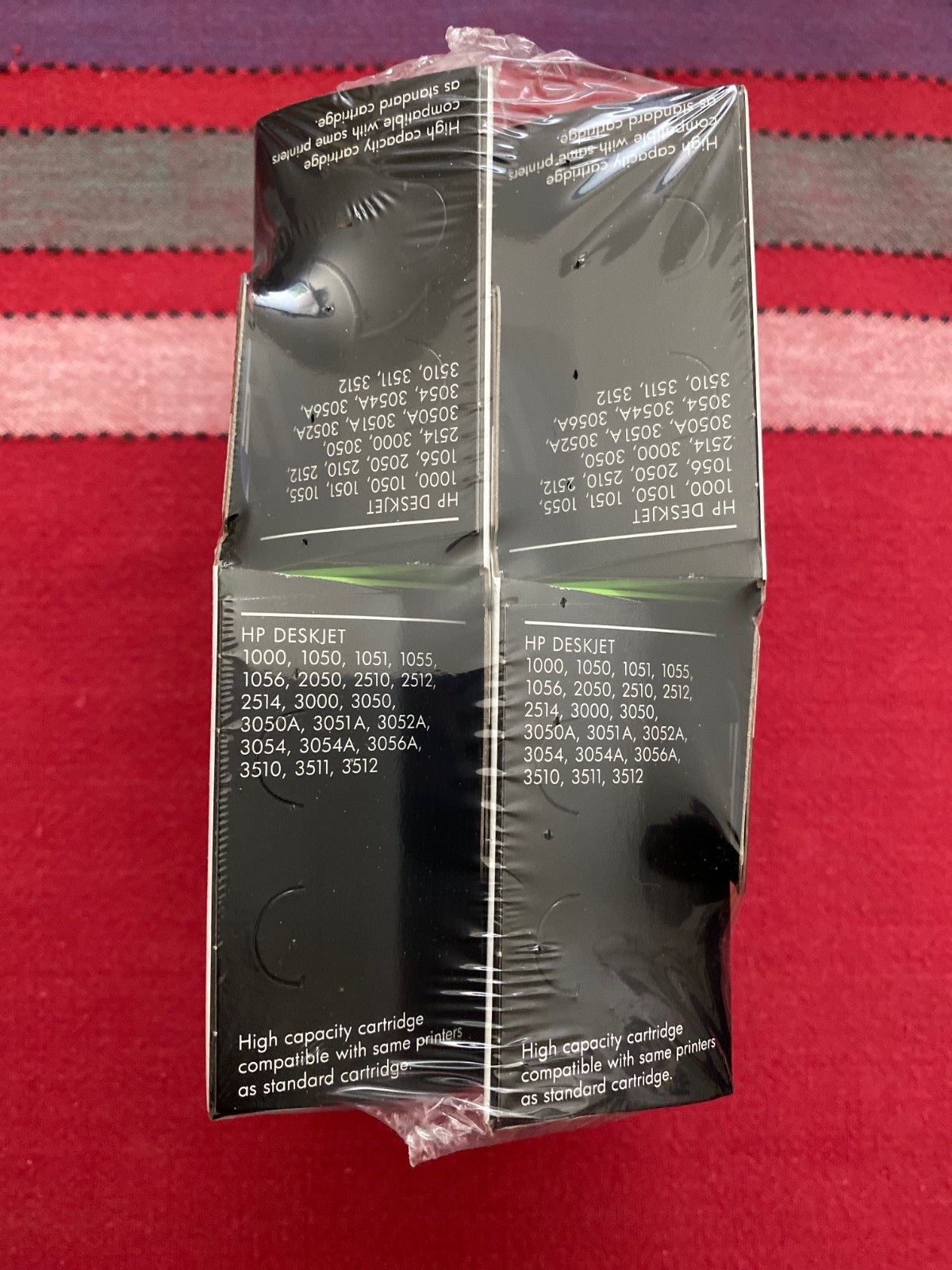 HP 61XL Black Ink Cartridge CH563WN-140 4 Pack New/Sealed Exp 1/2015