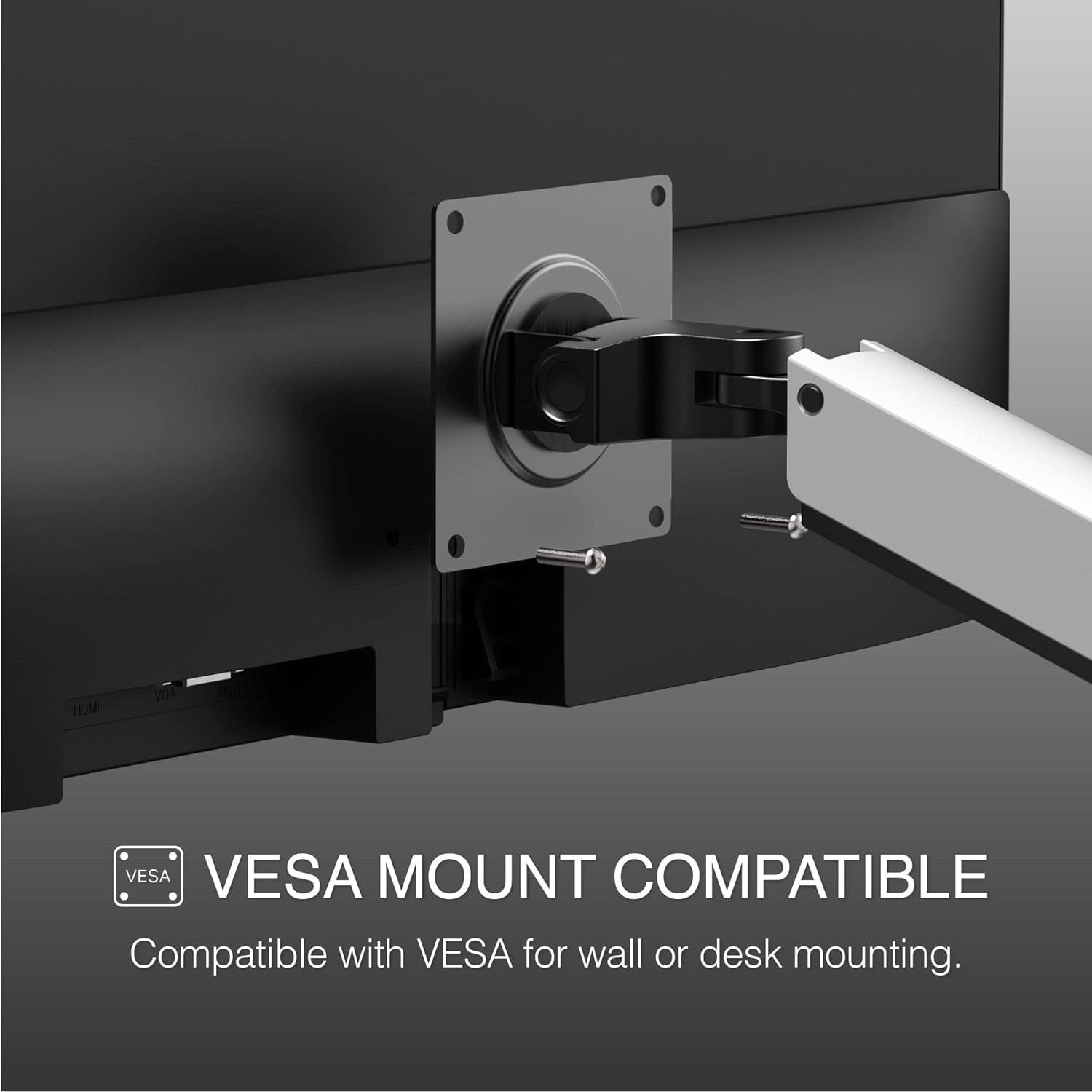 24″ FHD Monitor, 1920×1080, 75hz, VESA, Tilt, HDMI/VGA, Slim Bezel
