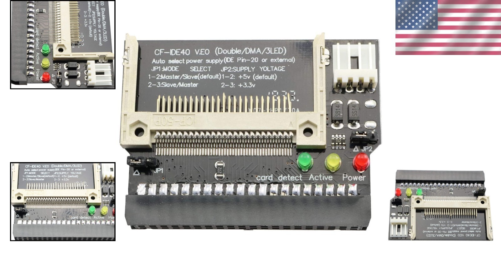 Compact Flash to IDE Bootable Converter – Ideal for PC and Industrial Use