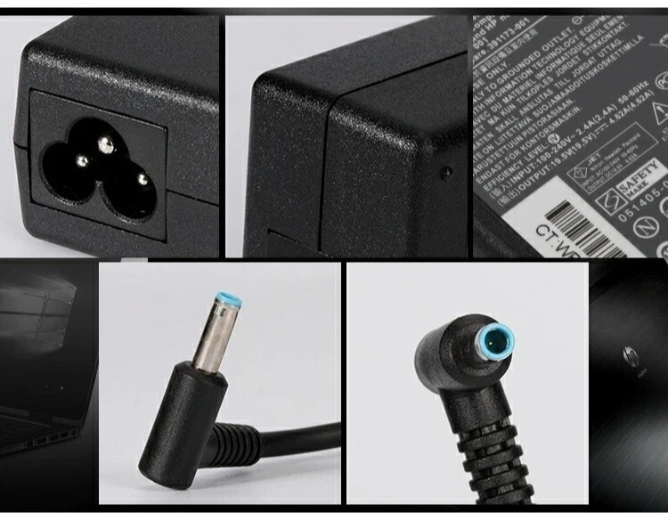 Genuine OEM 90W 19.5V 4.62A HP AC Adapter Charger 709986-003 710413-001 Blue Ti