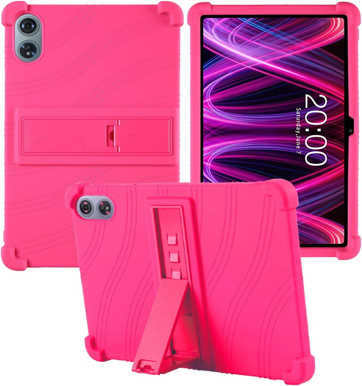 For Teclast T60 plus Tablet 12 Inch Android 14 Tablet Case, Soft Silicone Adjust
