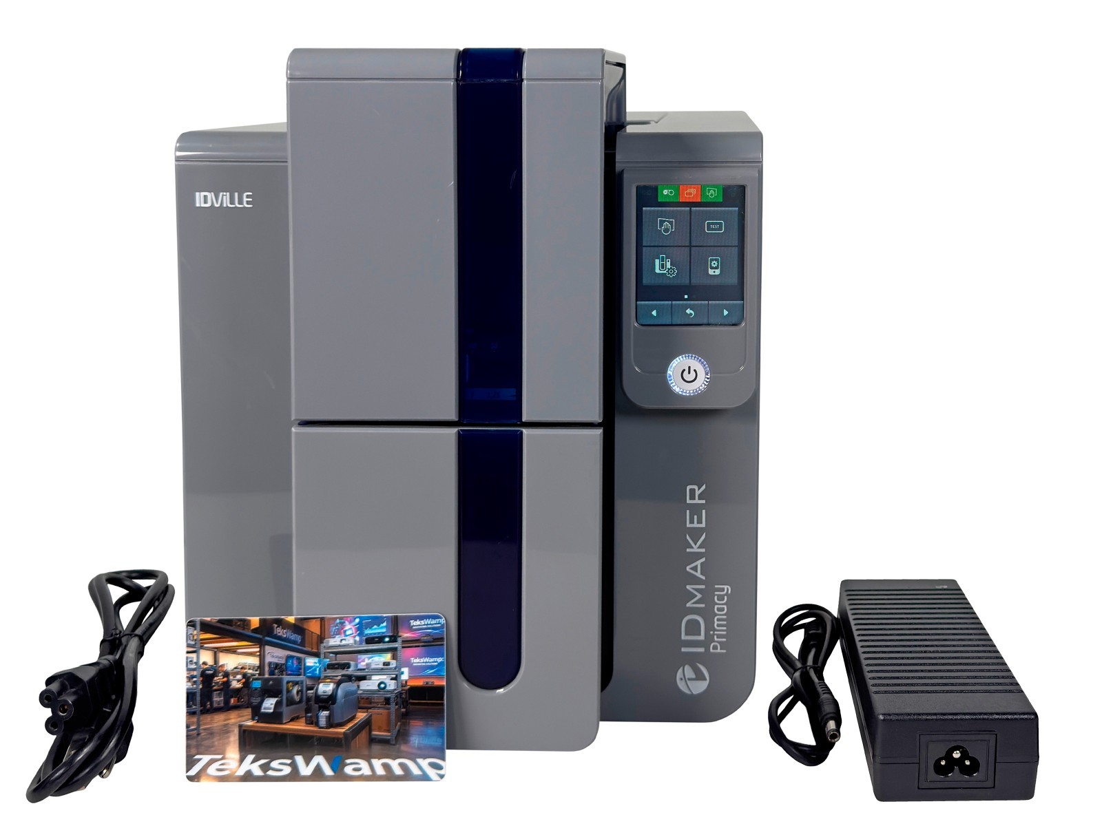 Evolis IDville ID Maker Primacy Color Edge-to-Edge Card Badge Printer USB LAN