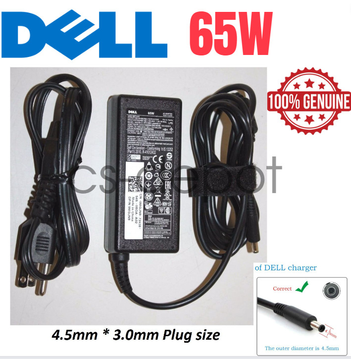 Dell 65W OptiPlex 3040 7040 3060 7050 3070 3020 9020M Micro AC Adapter Charger