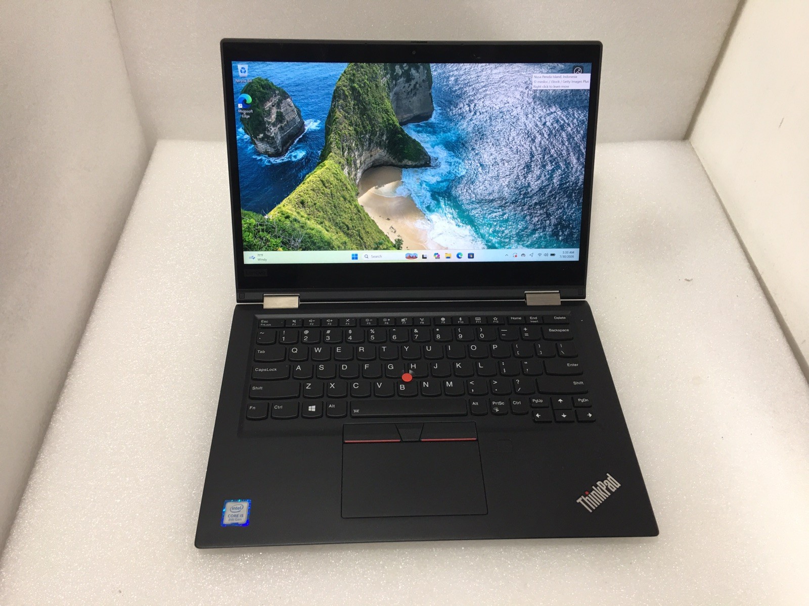 Lenovo Thinkpad X390 Yoga 13.3” Touchscreen 128gb Nvme Win 12 i5-8265u 4Core