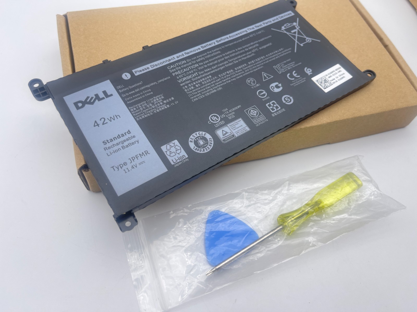 Genuine JPFMR 11.4V 42W battery for DELL Chromebook 3400 5488 5493 5593 16DPH