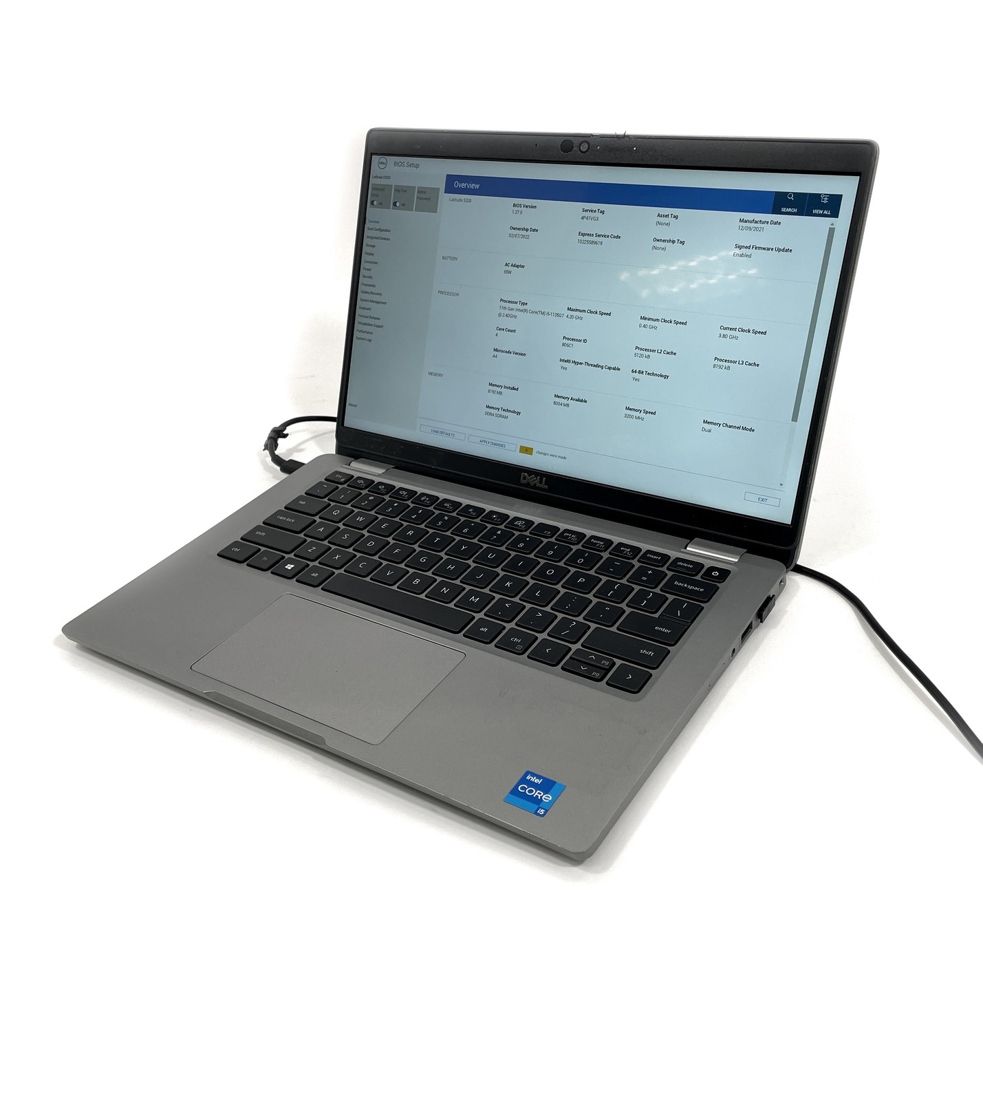 Dell Latitude 5320 Laptop i5-1135G7 2.4GHz 256GB SSD 8GB RAM – No OS