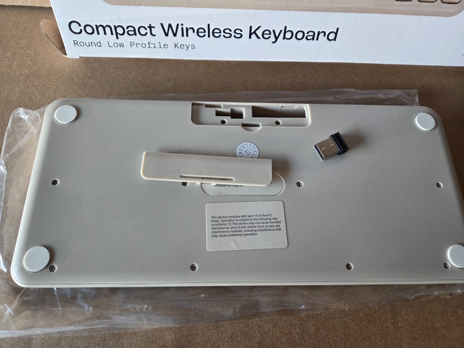 North Compact 78 Round Key Bluetooth Wireless Keyboard Beige