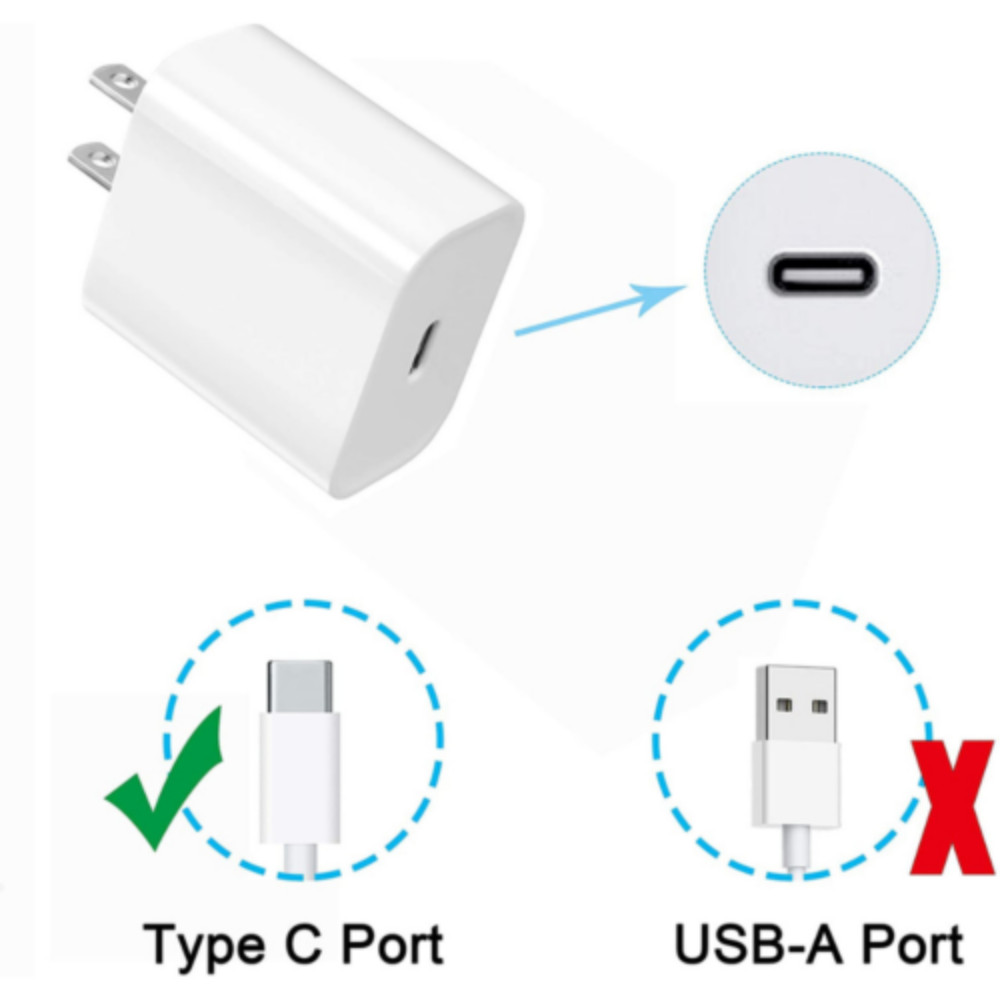 USB-C Portable Charger Adapter Cable For MacBook Laptop Samsung Power Adapter US