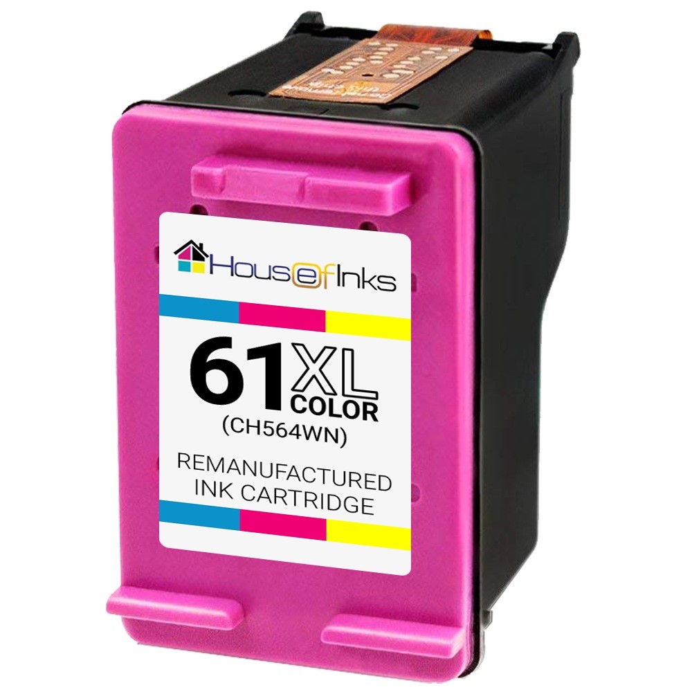 For HP61XL 1-Color Ink Cartridge 1000 1050 1055 2050 3000 3050 3050A