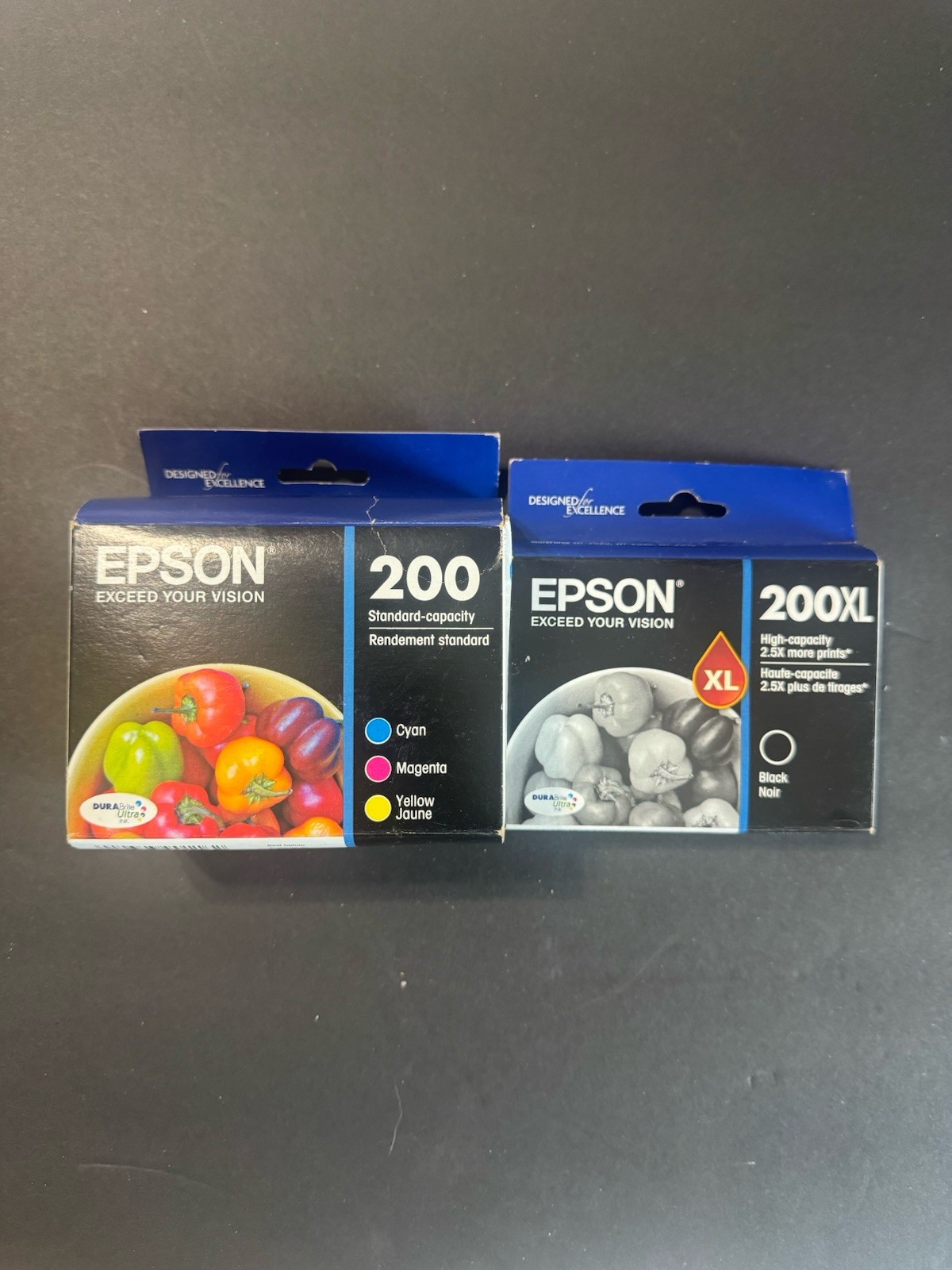 Epson 200XL Black 200 Cyan Magenta Yellow T200XL T200XL120 T200520 – Exp 20 & 21