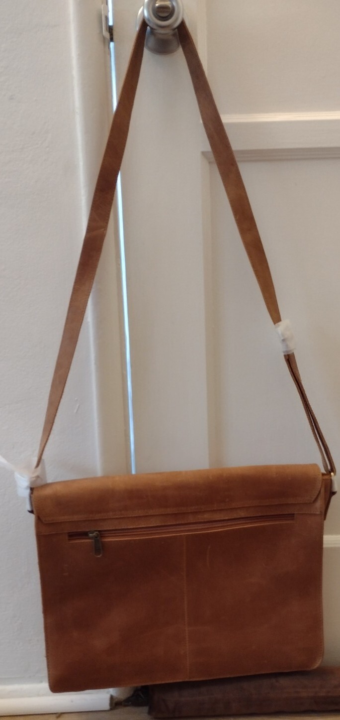 Urban Forest Leather Satchel Carrying Case Book Bag Backpack Hand Bag Laptop Bag