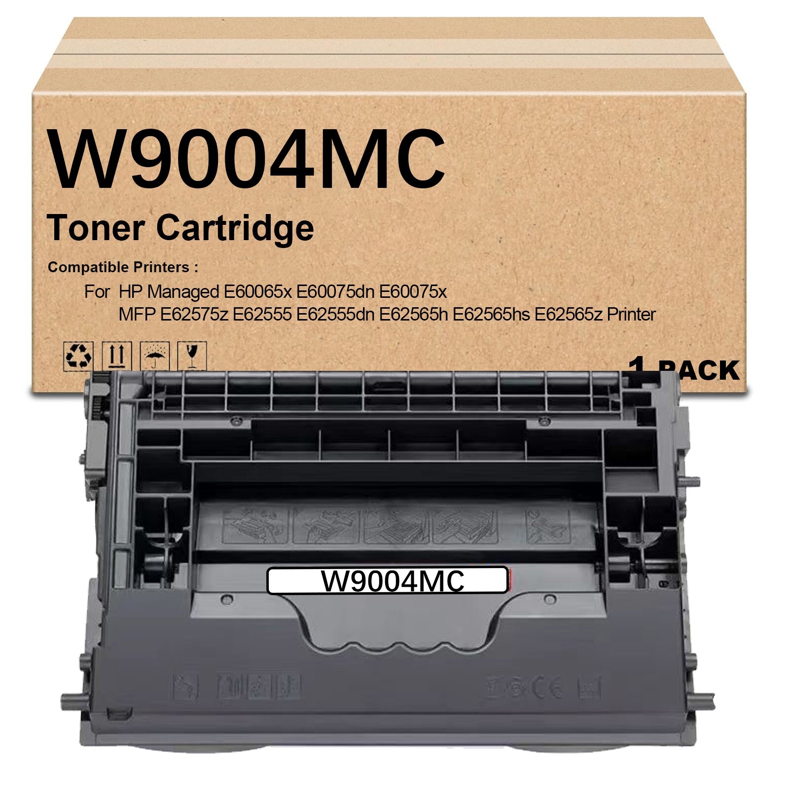 1 Pack W9004 W9004MC Toner Cartridge for HP E60065x E60075dn