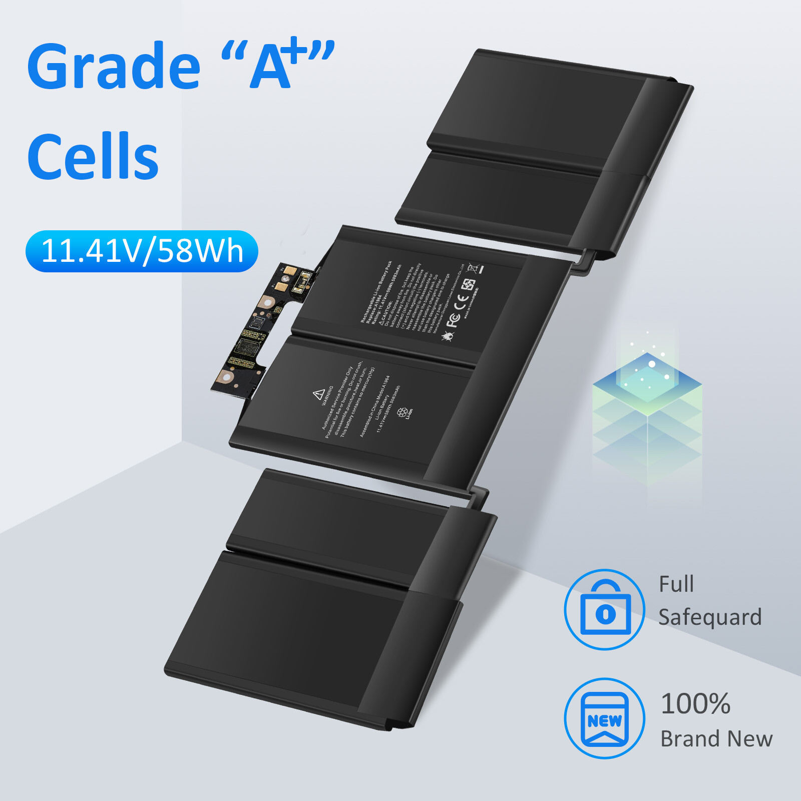 A1964 A1989 Battery for MacBook Pro 13 A1989 Laptop Mid 2018 2019 A2251 2020