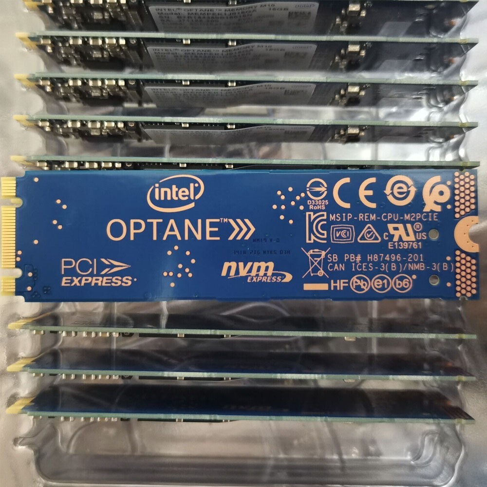 10x Intel Optane Memory M10 SSD M.2 2280 16GB MEMPEK1J016GA PCIe 3.0 Xpoint NVMe